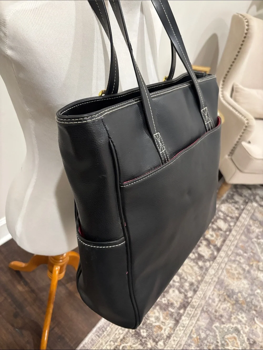 Isaac Mizrahi New York Multi-Compartment  Tech Tote w/ Padded Laptop Sleeve